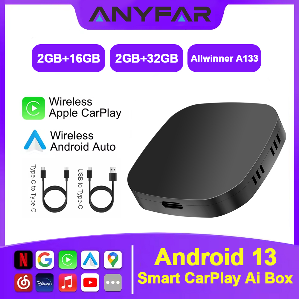 Car Accessories Youtube - Android 13 2+32G Ai Box Wireless
