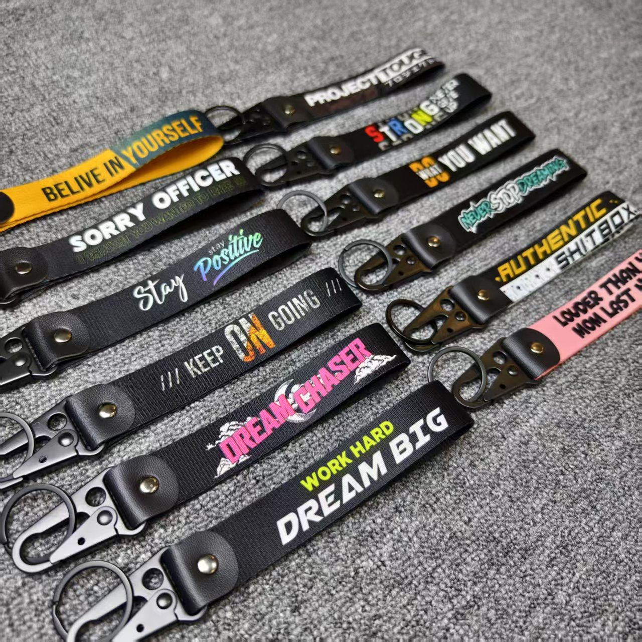 Car Accessories Quotation - Warning Key Tags Keychain Quotation Phrase