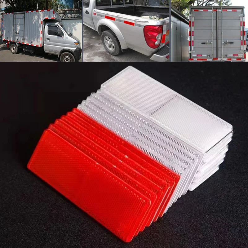 Car Accessories For Night Driving - Rectangle Reflective Warning Plate Sticker Waterproof