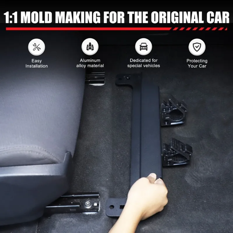 Car Accessories Under 1000 - Aluminum Alloy Black Car Under Seat