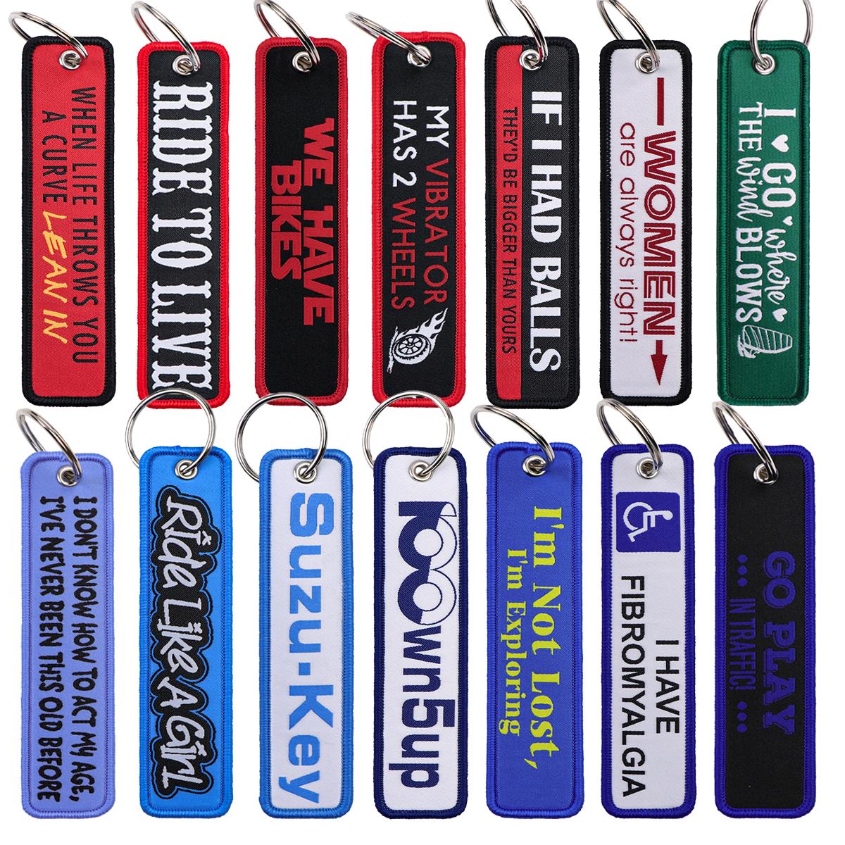 1PC Biker Phrase Embroidered K - Car Accessories Quotation ulasan dan harga