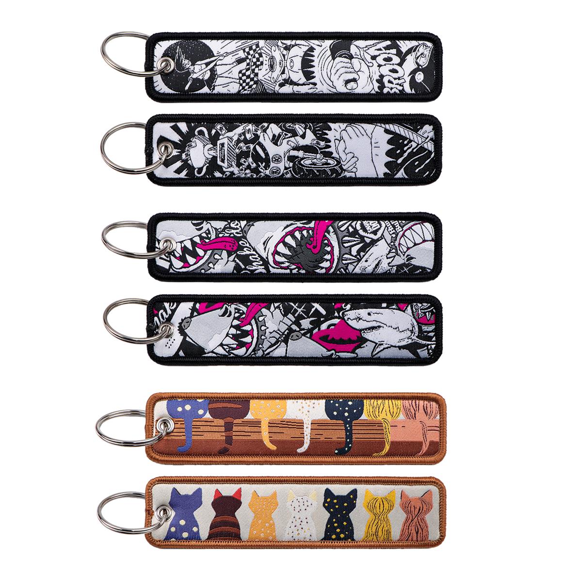 1PC Anime Shark Cat Embroidere - Car Accessories Quotation ulasan dan harga